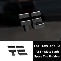 Car Front Grille Decal Fits For Jetour Traveler T2  Emblems Car Logo Sticker Badge Body Decoration Auto Exterior Letter Marking Spare tire black black
