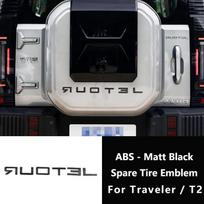 Car Front Grille Decal Fits For Jetour Traveler T2  Emblems Car Logo Sticker Badge Body Decoration Auto Exterior Letter Marking Spare tire letters
