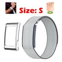 For Amazfit Helio Strap Metal Frame Nylon Breathable Sports Wristband Biceps Strap Replacement Armband for Amazfit Helio Strap Helio Strap gray