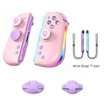 Magnetic Wireless Controller For Switch 2 One-Key Wake Up RGB Light Hall 3D Joystick Turbo Gamepad Programmable Back Buttons Set