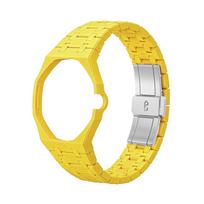 Keraminė reguliuojama sportinio laikrodžio apyrankė Swatch X APRoyal Pop minkštam laikrodžio dirželiui apyrankė laikrodžio korpuso dirželis moterims vyrams yellow
