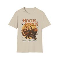 Hocus Pocus Graphic T-Shirt | Witch Trio, Retro Halloween Design M beige