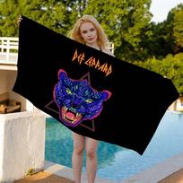 Classic Band D-def L-leppardS Bath Towel Microfiber Soft Water Absorbing Breathable For Girl Kids Decorative Cartoon Beach Towel 30x60cm
