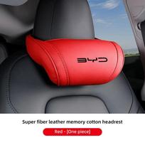 Leather Car Seat Headrest Memory Foam Comfort Neck Pillow For BYD ATTO 3 Act 3 Tang F3 E6 Dmi Yuan Plus Song Plus EV F0 Qin Pro