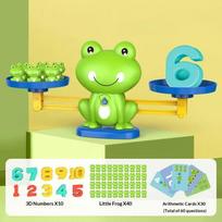 Children Frog Math Balance Scale Toy 26 Number Learning Counting Montessori Educational Fun Home Play