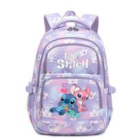 New Stitch Backpack for Girls Kids Elementary School Bag Large Capacity Korean Style Colorful Bookbag Backpack