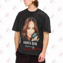 Andrea Berg Tour 2025 Vintage Washed Tee Pure Cotton T-Shirt 3XL black