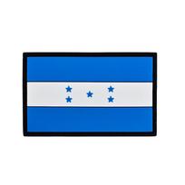 3D PVC Rubber World Flag Patch - Velcro Hook & Loop Decorative Badge