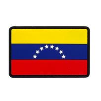 3D PVC Rubber World Flag Patch - Velcro Hook & Loop Decorative Badge