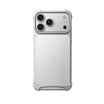 ARC PULSE Aliuminio Rėmo Telefono Dėklas IPhone 17 Air 18 Pro Max Plonas Apsauginis Dangtelis iPhone 17 Pro sidabras