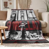 Gorillaz A  Soft and comfortable flannel Suitable for sofas living rooms outdoor camping travel and also makes a great anniversary gif 150cmx180cm