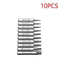 11-11pcs 1mm CR-V Torx Screwdriver Bits Set T1 T1 T1 T7 T8 T9 T11 T11 T11 Batch Head Mobile Repair Plum Blossoms Repairing Tool