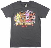 Five Nights at Freddy's Freddy Fazbear's Pizza Charcoal T-Shirt NWT XL, 2XL 130 beige
