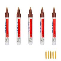 Tile Gaps Recoloring Pen with Spare Nibs and Pen Style Control, Grout Touch Up Tool for Bathroom Corners and Sink Edge ruda