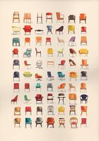 Mid Century Bauhaus Furniture Poster Vintage Design Classic Chair Artwork Canvas Painting   Wall Art for Living Room Home Decor