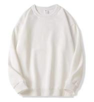 25 Spring New Arrival Dopamine Color Loose Round Neck Hoodie, Long Sleeve, 7 Versatile Colors, Classic 3D Embossed Design XXXL white