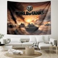 World Of Tanks Epic Battles Tapestry Room Decoration Wall Hanging for Living Room Bedroom, dormitory, Birthday and Christmas gifts 130cmx150cm