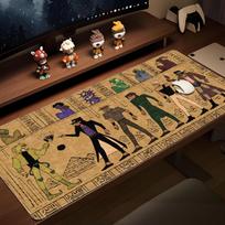 Anime Jojo Bbizarre Adventure Mouse Pad Pc Gaming Computer Keyboard Hybxaxc Xxl Office Hd Printed Game Nonslip Base Desk Mat 800x300x2mm brown