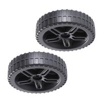 Grill Wheels 2x Easy to Install Hole Shaft 1cm Durable Accessories for Most Grills Barbecue black