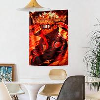 Naruto Character Personalized Text Tapestry Aesthetic Wall Tapestry Vibrant Fade-Resistant Print Suitable for Home Decor Four Seasons Decor 100cmx150cm