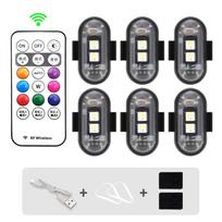 RGB Led Scooter Strobe Lights Bike LED Flash Position Wireless Light Aircraft Airplane Helicopter Warning Lights Accessories