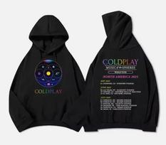 Band Coldplay Music World Tour 2025 Hoodie Fan Gift S-5XL 2 Sided L black