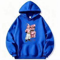 Dragon Ball Men's Hoodie Buu Anime Sweatshirt High Quality Warm Pullover Sweatshirt For Autumn Winter Women And Men Hoodies XXXL blue