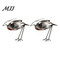 Bird Art From Forks And Spoons Handmade Metal Sculpture, Recycled Cutlery Statue, Rustic Sculpture Gift Fork Spoon Figurine for Garden Patio 2pcs