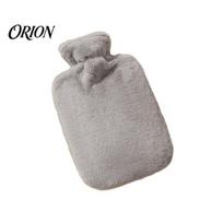 Pain Relief Hot Compress Pack PVC Water Bottle with Plush Cover, 1000/2000ML Leakproof Bag, Soft Cover Cold Pouch for Shoulder, Back, Hand, 1000ML pilka