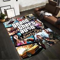 Grand Theft Auto Game Poster Style Rug Non-slip rug suitable for living room and bedroom sofas. 80x120cm( 31x47in)