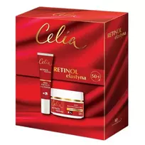 CELIA_SET Retinol Elastin 50+ dieninis ir naktinis kremas 50ml + akių ir vokų kremas 15ml