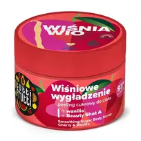 FARMONA_Tutti Frutti Cherry Wio kūno cukraus šveitiklis Vyšnia ir vanilė 300g