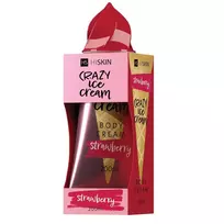 HISKIN_Crazy Ice Cream Braškių kūno kremas 200ml