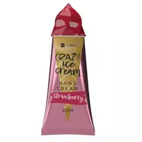 HISKIN_Crazy Ice Cream Rankų kremas "Ice Cream Hand Cream Strawberry" 60ml