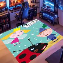 1pc Ben and Holly's Little Kingdom Entrance Mat, Non-Slip Mat Area Rug,Room Decor, Outdoor Decor, Kitchen Rug,Doormat - Machine Washable, Easy to Clea 60cmx90cm