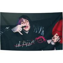 Lil Peep Emotikono Gobelenas 2D Vienos Spaudos Drąsus Namų Aksesuaras Stilingas Gerbėjų Tematikos Muzikos Tematikos Svetainės Miegamojo Naudojimui Gobelenas 100X150CM