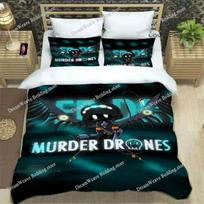 Customisable Murder-Drones Bedding Set, 3D Printing Murder-Drones Duvet Cover Sets with Pillowcase Single Twin Full Queen King74 EU Single 135x200cm