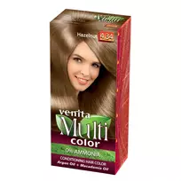 VENITA_MultiColor priežiūros plaukų dažai 4.34 Lazdynų riešutas 100ml