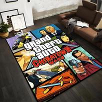 GTA Chinatown Wars Art Pattern Rug Non-slip rug suitable for living room and bedroom sofas sofas 40x60cm( 15x23in ) white