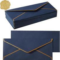 10Pcs Luxury Foil Sealed Envelope - Self-Sealing Wedding Invitations, Thank-You Notes, Corporate Events & Birthday Invitations A4