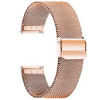 Milanese Buckle Stainless Steel Replacement Watch Band, Adjustable 8mm Wrist Strap 14mm auksinė
