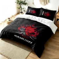 Cyberpunk 2077 3pc Duvet Cover Set Simple Modern Bedding Set Wrinkle Resistant Soft Fabric All Season Use a perfect gift 140cmx200cm gray