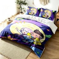 Cyberpunk 2077 3pc Duvet Cover Set Simple Modern Bedding Set Wrinkle Resistant Soft Fabric All Season Use a perfect gift 140cmx200cm