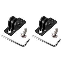 CNC Aluminum Alloy Flat Base Mount for GoPro Hero Insta360 DJI SJCAM AKASO Action Camera Motorcycle Bike Helmet Bracket Holder