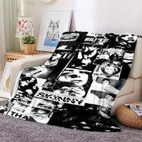 Billie Eilish Collage Flannel Blanket Throw Blanket Soft Warm Sofa Bed Camping home Decor Unique Christmas Gift C9261131 150cmx200cm