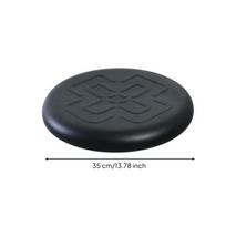 Black Stool Seat with PU Surface Foam Padded Foamed Pad Low-Maintenance