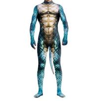 Halloween anime movie avatar men's and women's tails with the same cosplay one-piece tight clothes Children m-110cm black