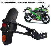 Rear Mudguard Fender Kawasaki Ninja 250 300 400 Motorcycle Aftermarket Black Replacement Part Black black