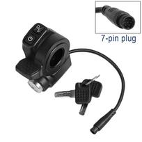 7pin Handlebar Switch With Accelerator for Kugoo Kukirin G2 Master Electric Scooter Speed Throttle Lock Key Part black