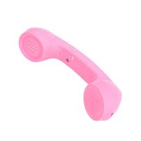 Retro telefono ragelis Bluetooth belaidis ragelis Mobiliojo telefono ausinė HD garsiakalbis Ilgas baterijos veikimo laikas 8 val. pokalbių laikas rožinė